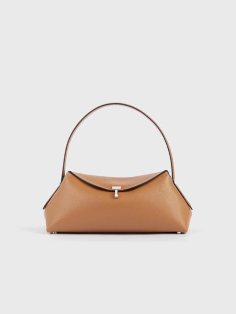 TOTEME T-lock grained-leather shoulder tan