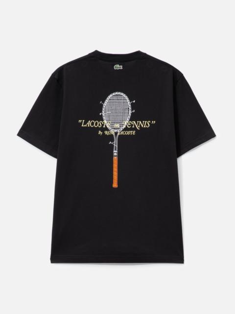 LACOSTE EMBROIDERED COTTON T-SHIRT