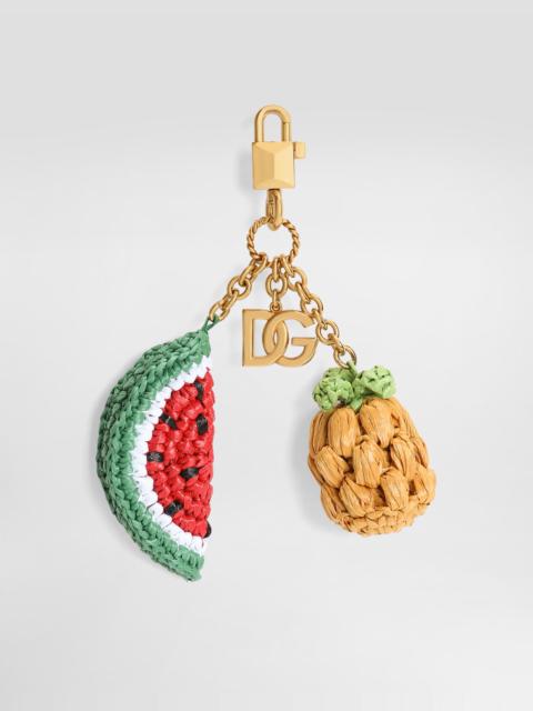 Dolce & Gabbana Metal keychain with charms