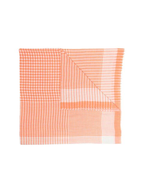 Faliero Sarti check pattern scarf