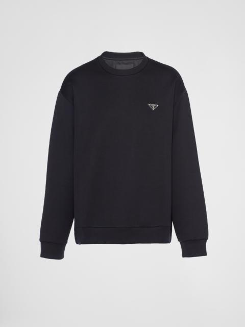 Technical cotton sweatshirt