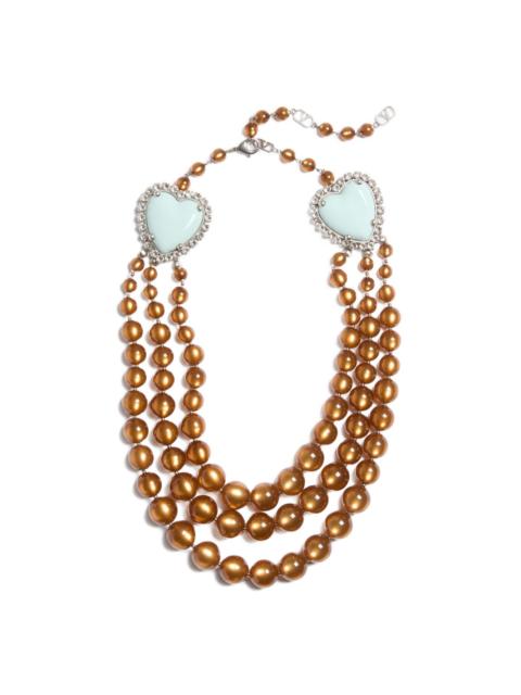 Valentino Coeur Hyperbole heart-motif necklace