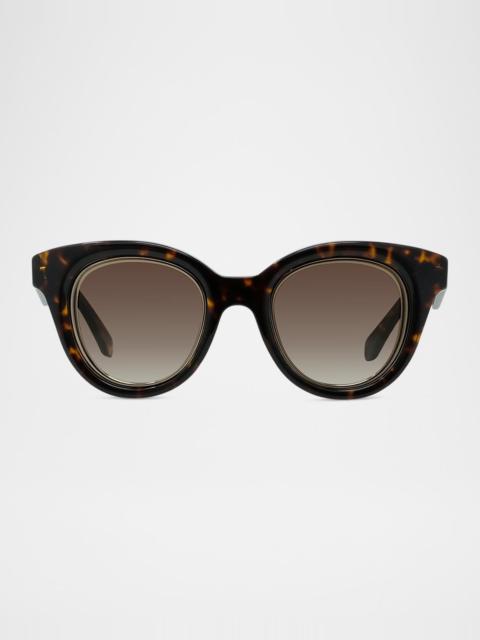 Loewe Mini Anagram 51mm Butterfly Sunglasses