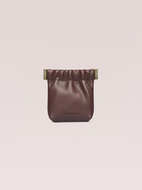 Nanushka THE BAR PURSE - Coin purse with removable chain - Dark brown