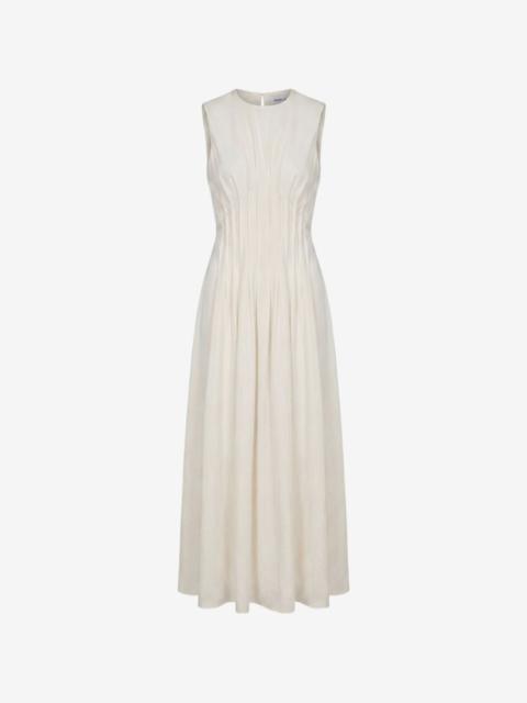 NICHOLAS Jordi pleated-waist midi dress