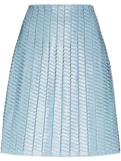 Bottega Veneta A-line pleated midi skirt