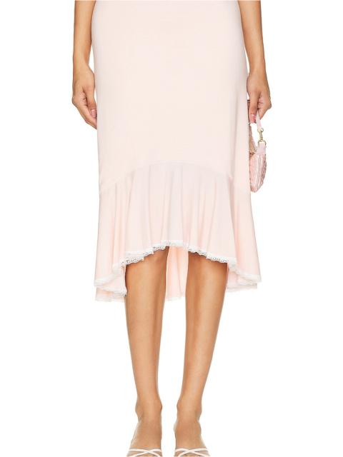 GUIZIO Low Rise Dainty Midi Skirt