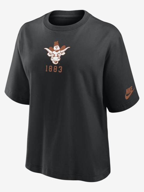 Nike Texas Longhorns Legacy Established Boxy Women's Nike College T-Shirt