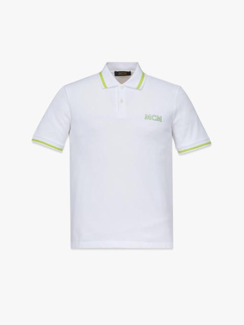 MCM Logo Polo Shirt in Organic Cotton