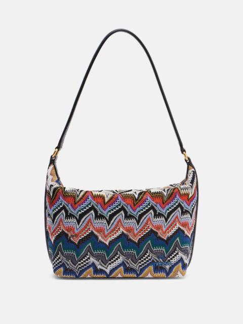 Missoni Zigzag leather-trimmed shoulder bag