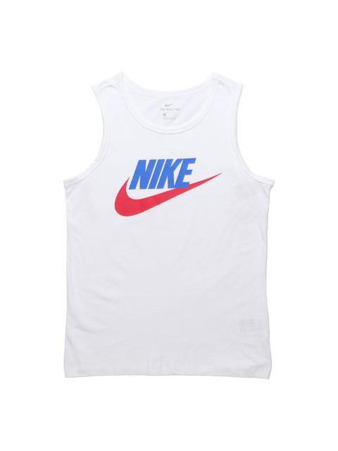 Nike Nike SPORTSWEAR Printing Sports Training Vest White AR4992-103