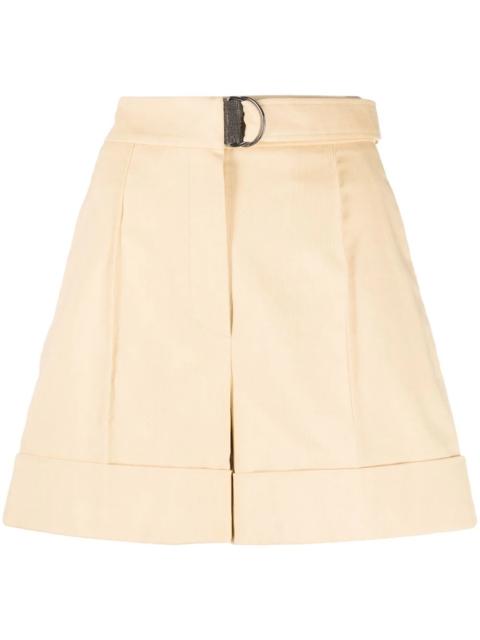 Brunello Cucinelli belted high-waisted tailored shorts
