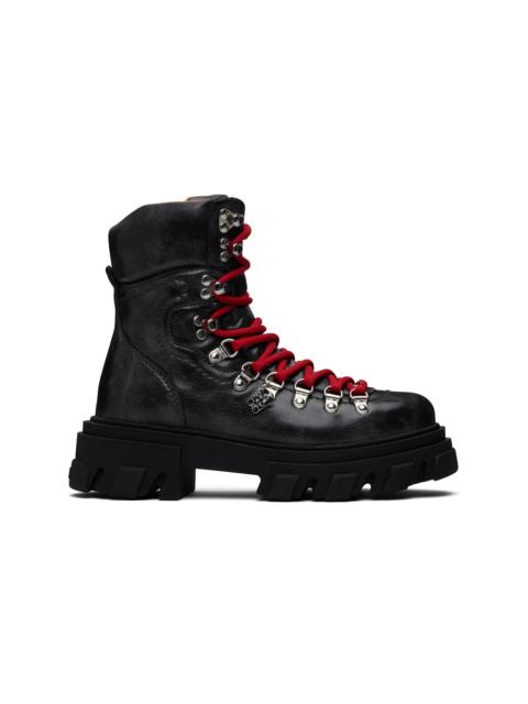 GANNI Black Cleated Mountain Boots