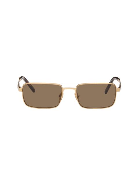 Prada Gold 'Prada Logo' Sunglasses