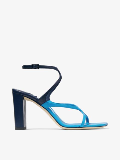Azie 85
Sky and Navy Patchwork Nappa Leather Sandals