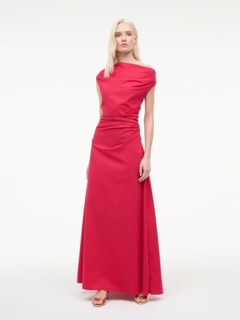STAUD STAUD PHARE MAXI DRESS CHERRY