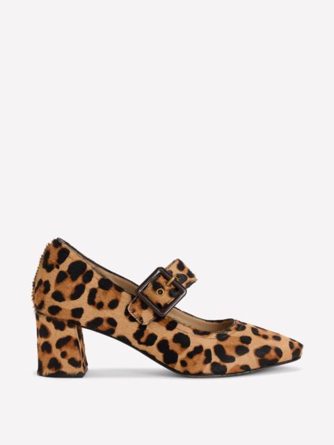 BODEN Buckle Strap Block Heels-Classic Leopard