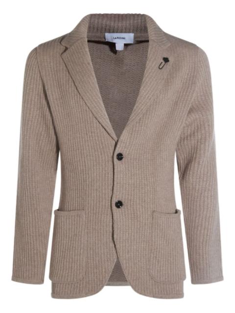 LARDINI ribbed two-button blazer