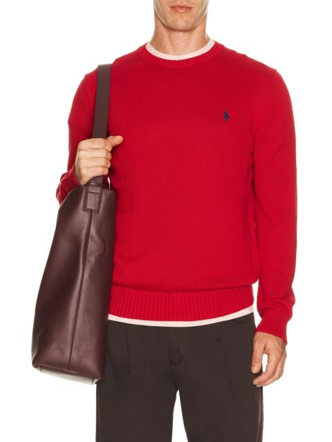 Polo Ralph Lauren Cotton Shaker Knit Crewneck Sweater