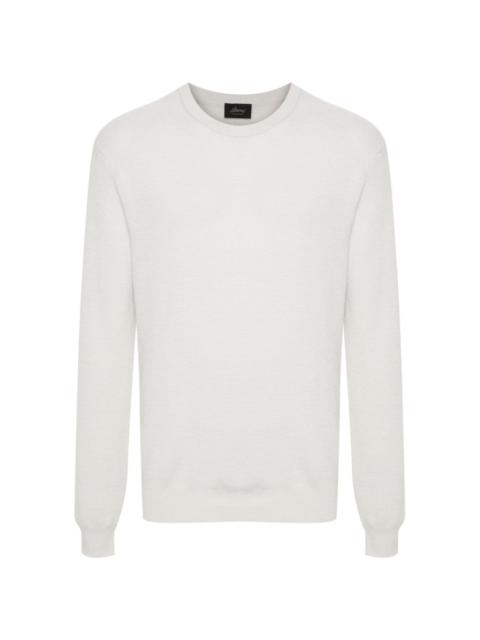 Brioni crew-neck ribbed jumper