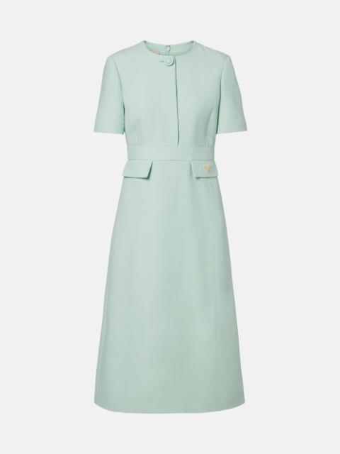 Valentino Crepe Couture VGold midi dress
