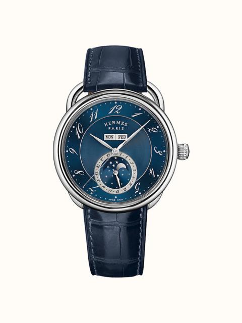 Hermès Arceau Grande Lune watch, 43 mm