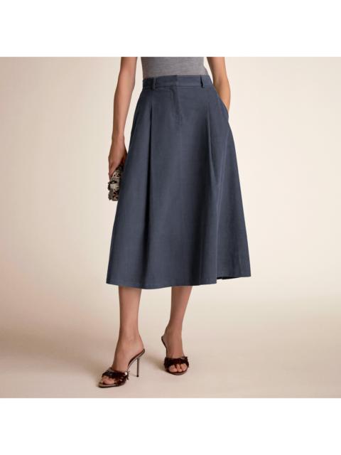M.M.LaFleur Olia Pleat Skirt - Velveteen