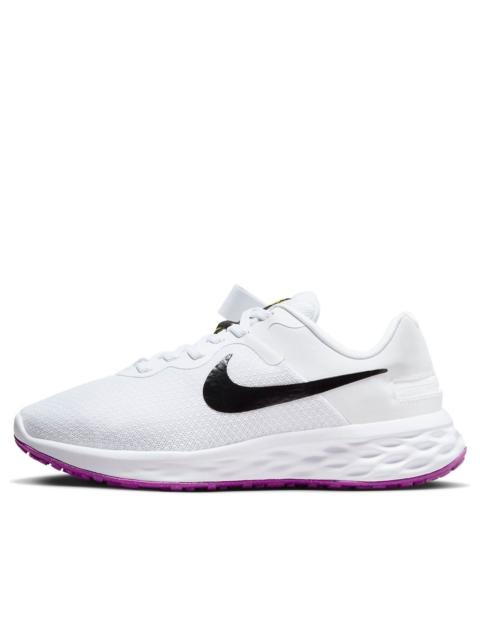 Nike (WMNS) Nike Revolution 6 FlyEase Next Nature 'White Black Purple' DC8998-101