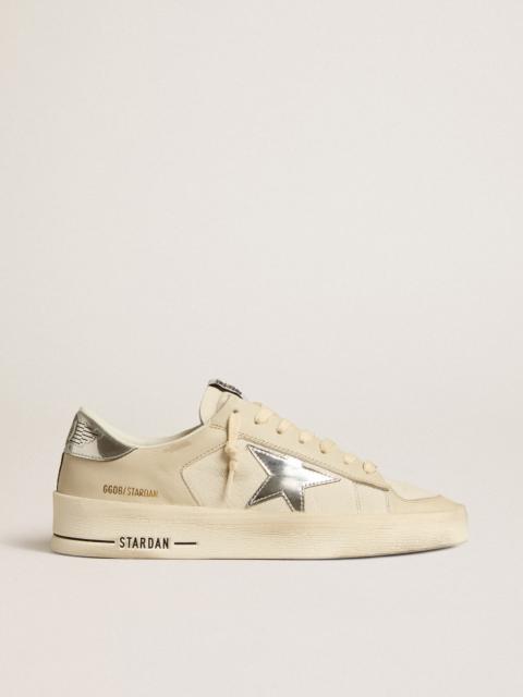 Stardan in nappa with silver mirror-effect star and heel tab