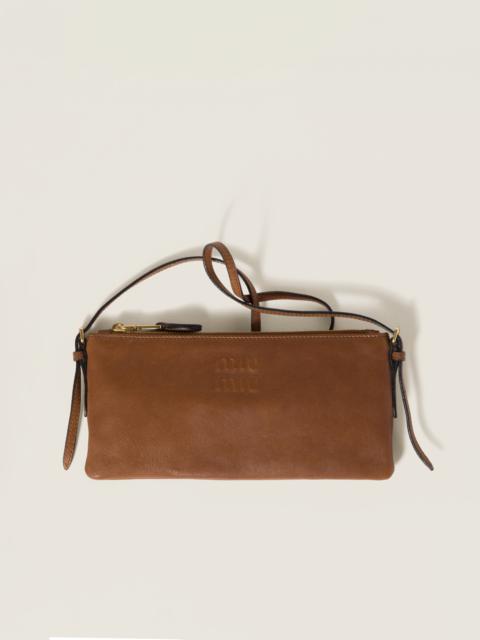 Nappa leather mini pouch
