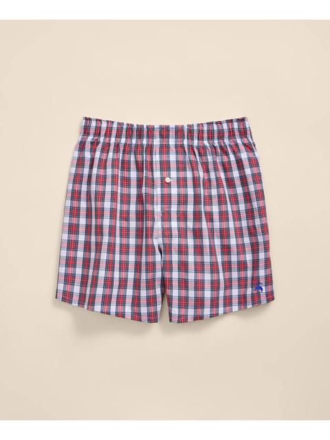Brooks Brothers Slim Fit Cotton Broadcloth Tartan Boxers