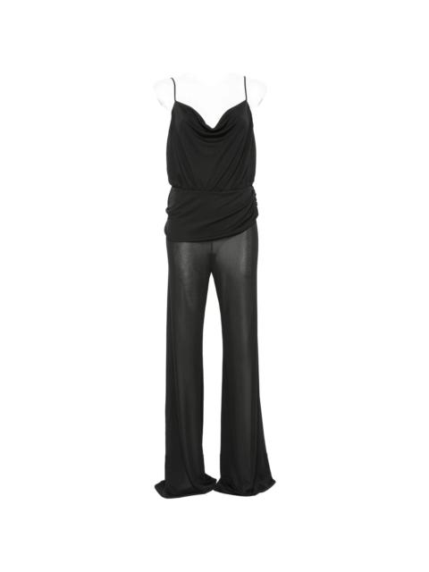 THE ANDAMANE The Andamane Carla Draped Cowl-neck Jumpsuit