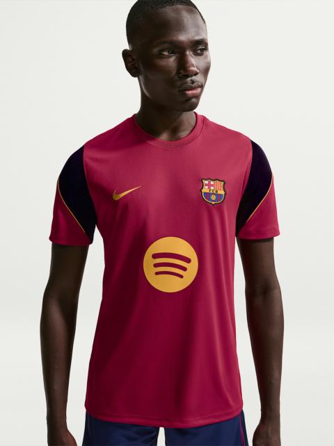 Nike FC Barcelona Strike Men's Nike Soccer Dri-FIT Short-Sleeve Top