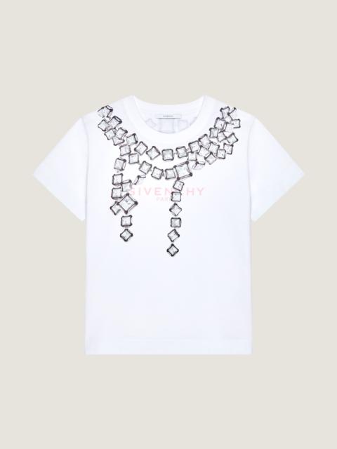 Givenchy T-SHIRT IN COTTON WITH DECONSTRUCTED CRYSTALS PRINT