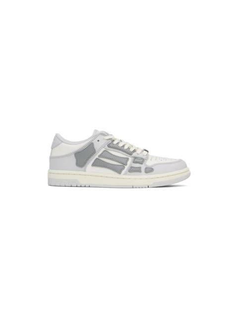 AMIRI Gray & White Skel Top Low Sneakers