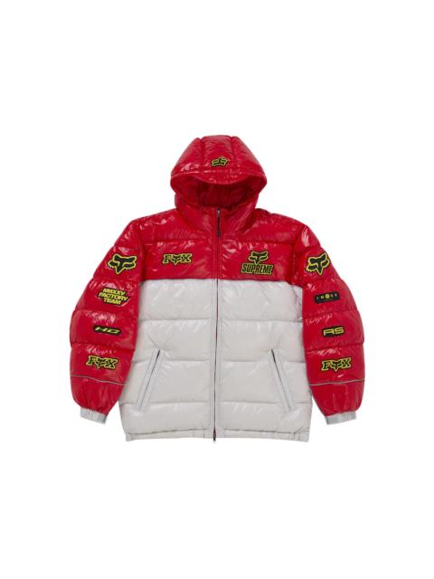 Supreme Supreme Fox Racing Shiny Down Puffer Jacket White