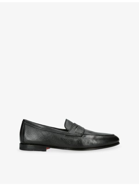 Santoni Carlos Leather Loafers