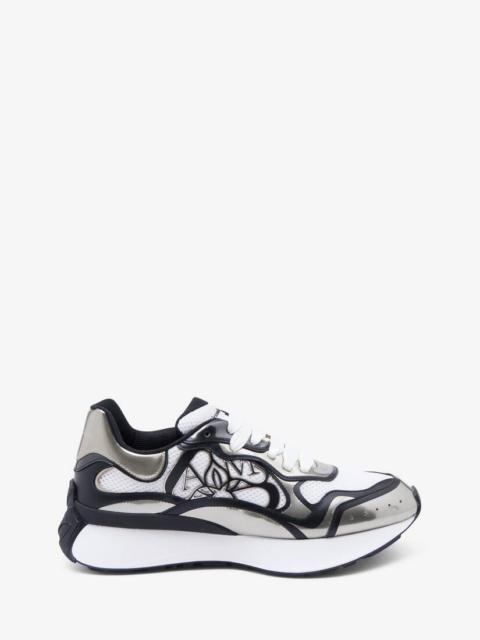 Alexander McQueen Men's Sprint Runner in White/beige/black