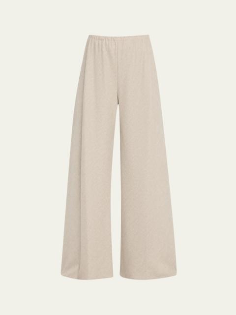 The Row Gala Wide-Leg Pleated Pants
