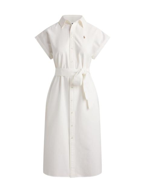 Polo Ralph Lauren Women's Cotton Oxford Belted Midi-Shirtdress - White