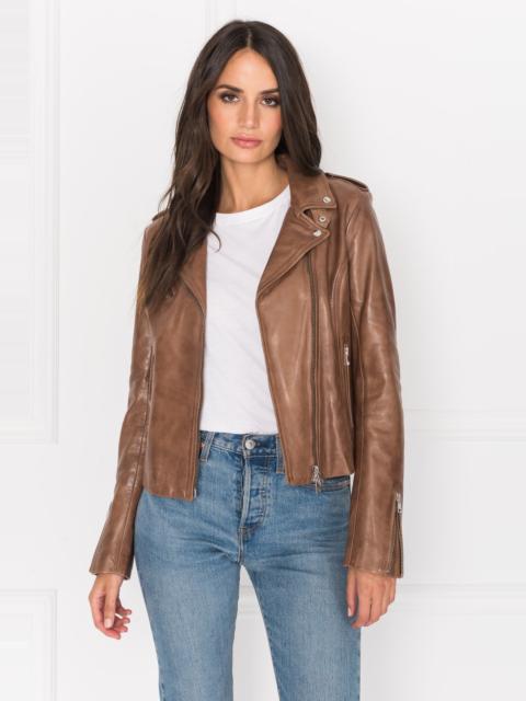 LAMARQUE HARPER | Fitted Leather Biker Jacket