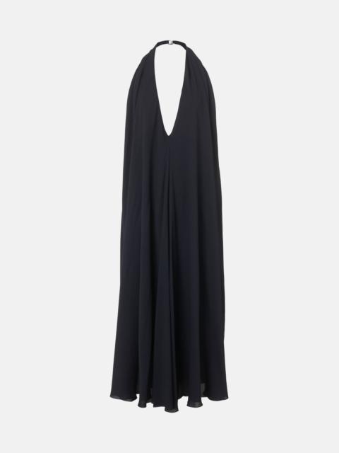 JACQUEMUS Norma draped open-back crêpe maxi dress