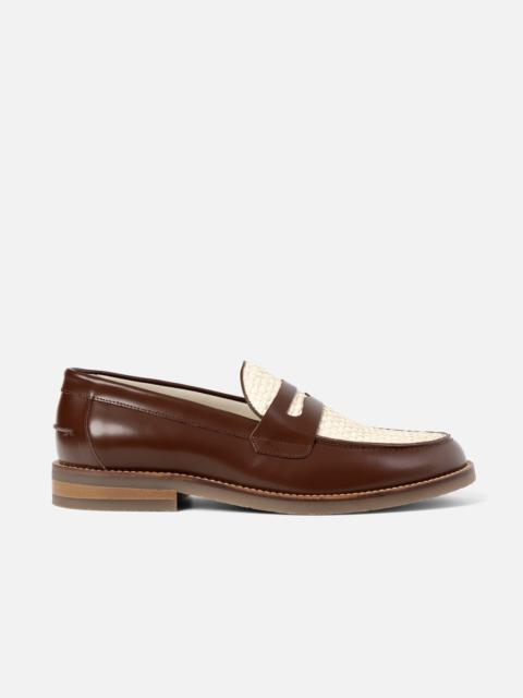 DUKE + DEXTER Peso Basket Weave Penny Loafer - Men's