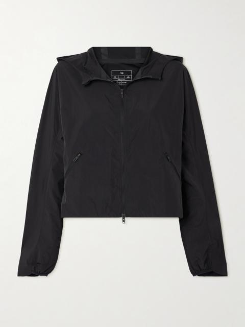Y-3 + Y-3 Cropped Printed Shell Hooded Jacket