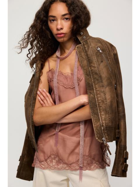 FREE PEOPLE Lola Embellished Skinny Scarf