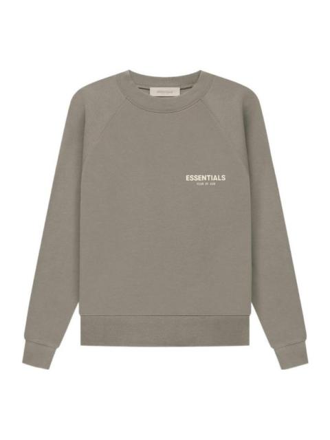 Fear of God Essentials SS22 Crewneck Desert Taupe Logo FOG-SS22-266