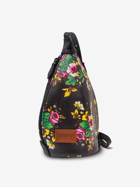 KENZO Black Pop Bouquet Courier Shoulder Bag