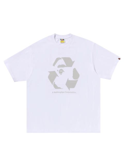 BAPE Recycle Motif Relaxed Fit Tee 'White'