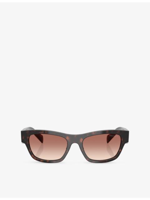 Prada PR B09S Butterfly-Frame Acetate Sunglasses