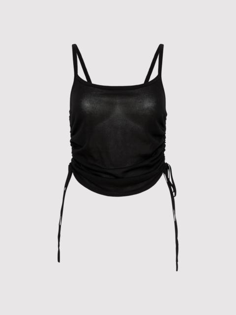 ST. AGNI Ruched Tank - Black